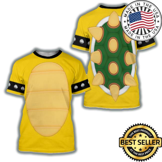 King Bowser T-Shirt Halloween Cosplay Running
