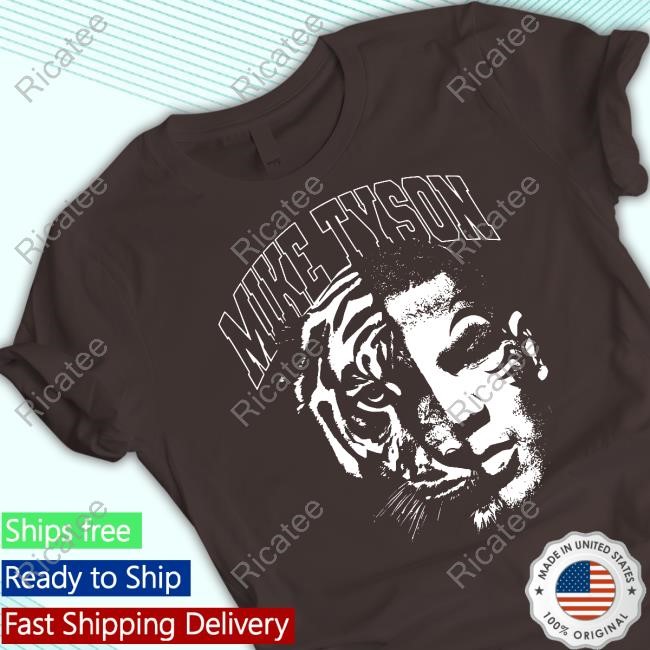Tyson Tiger Split Long Sleeve Mike Tyson Merch Tyson Tiger Split Tee