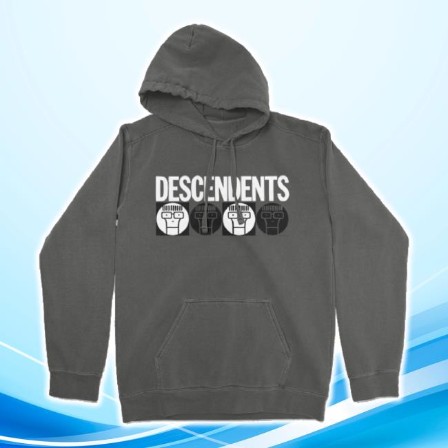 Trending Descendents Merch Store Milo Circles Pullover Long Sleeve Tee (Faded Black) Descendents Shop