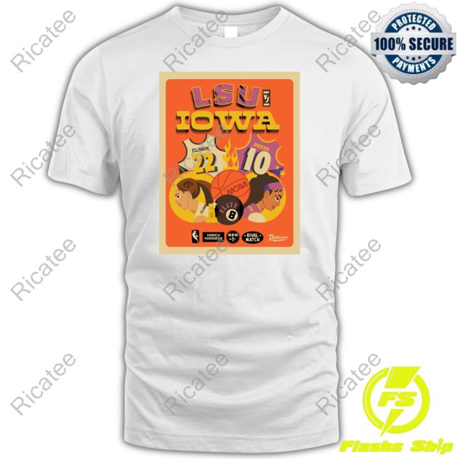 Drakecereal Lsu Angel Reese Vs Iowa Caitlin Clark Game Day Poster 2024 Long Sleeved T-Shirt