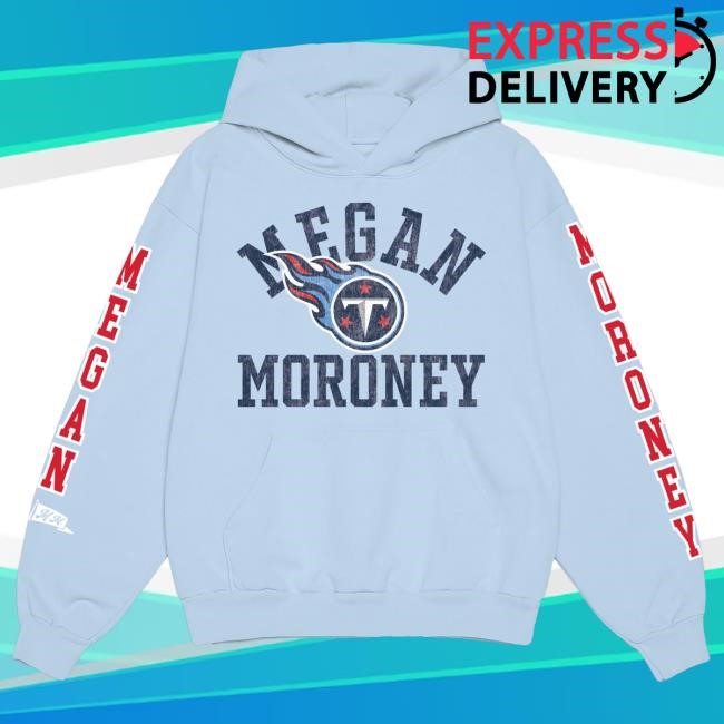 Original Megan Moroney Merch Store Tennessee Titans Varsity Block Crewneck Sweatshirt