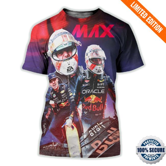 Max Verstappen A Record Breaking Tenth Consecutive F1 Win Max 10 All Over Print TankTop