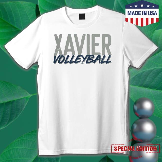 Cincy Shirts Xavier University Volleyball Script T-Shirt