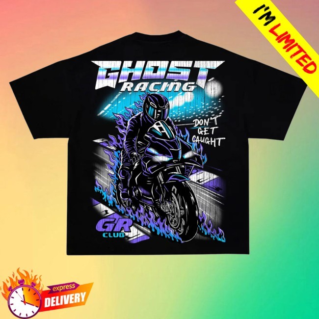 Trending Ghost Racing Merch Vintage Track Hoodie Black Official Ghost Racing Merch Vintage Track Funny Shirt Black