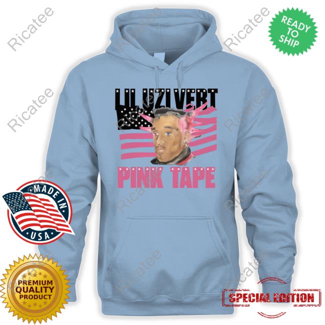 Lil Uzi Vert Pink Tape Tee Shirt