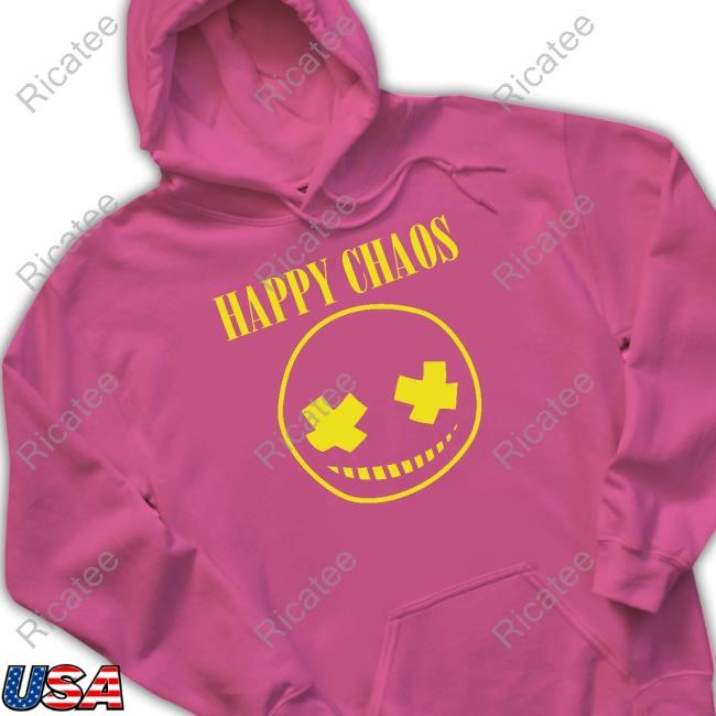 Happy Chaos Smiley Long Sleeve T Shirt Hibachifinal Happy Chaos Smiley Hoodie