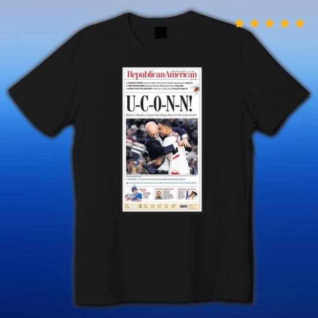 Republican American Uconn Huskies Ncaa Champions 2023 Poster Shirt