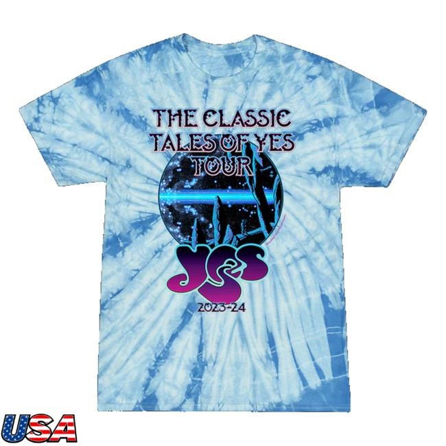 Yes Official Store Tales Of Yes 2023 Tie Dye Tour Tee Shirt