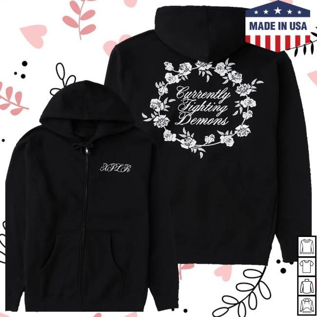 Trending Shop Xplr Merch Store Floral Note Zip Up Hoodie Black Funny Shirt Shop Xplr Merch Store Floral Note Zip Up Hoodie Black Tee