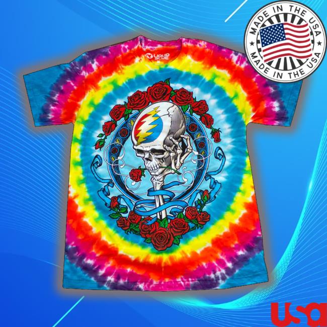 Silky Screens Grateful Dead Never Dead Tie-Dye Tees