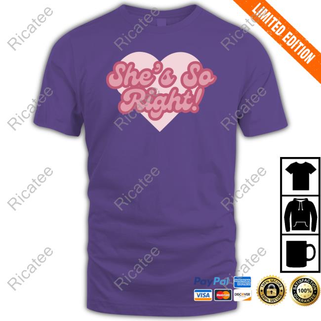 She's So Right Logo T-Shirt