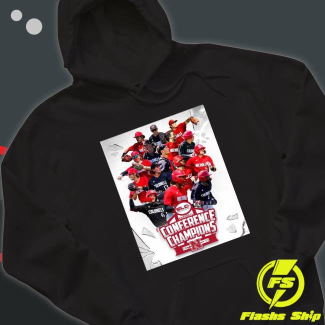 Nicholls Colonels 2023 Southland Conference Baseball Champions Hoodie
