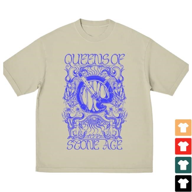 Original Band T Shirts Merch Trippy Q Cream Crewneck Sweatshirt