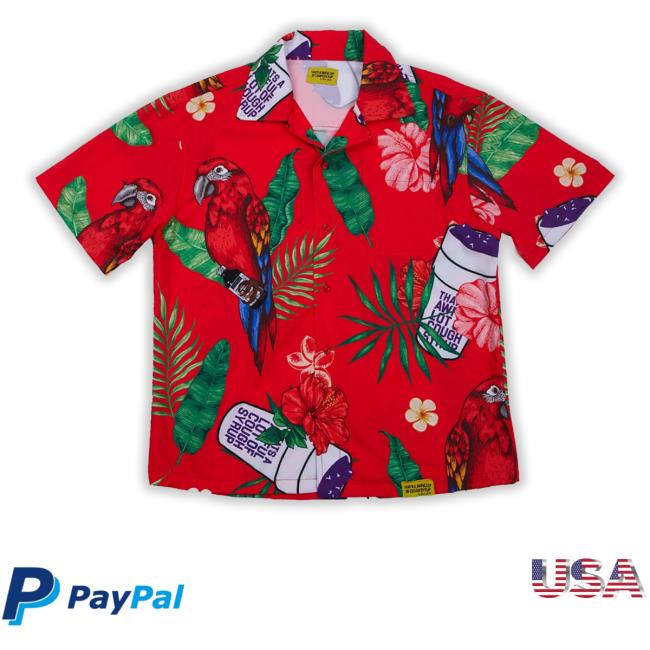 Cough Syrup Shop Hawaiian Button Up T Shirts