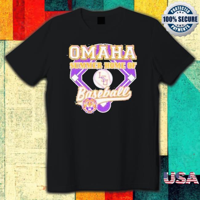 Official Men’S College World Series 2023 Lsu Tigers Omaha Summer Home Of Baseball shirt, hoodie, tank top, sweater and long sleeve t-shirt