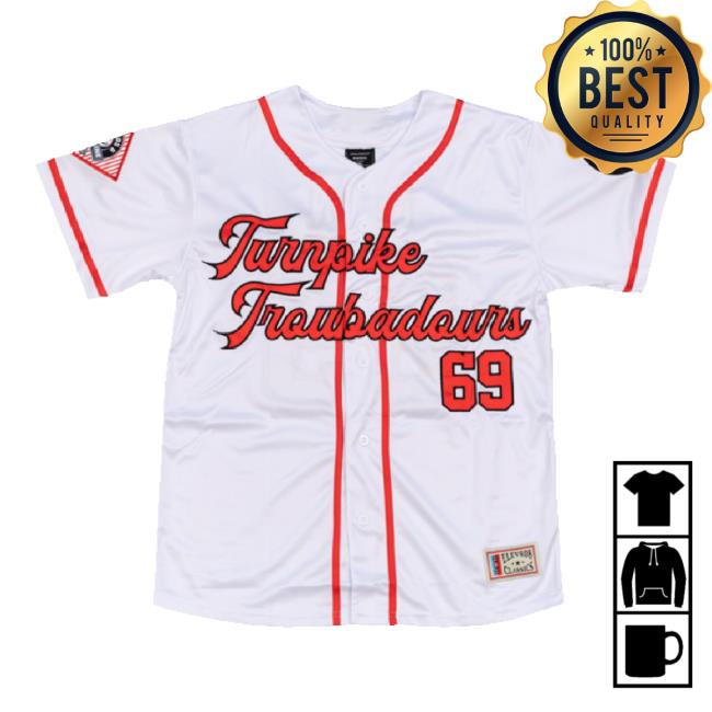 Trending Turnpike Troubadours Merch Store Baseball Jersey Tee (White) Turnpiketroubadours Shop
