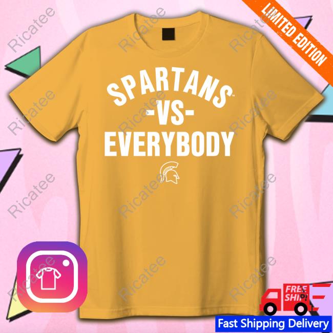 David Stoney Stone Jr Wearing Spartans Vs Everybody T-Shirt, Hoodie, Tank Top, Sweater And Long Sleeve T-Shirt