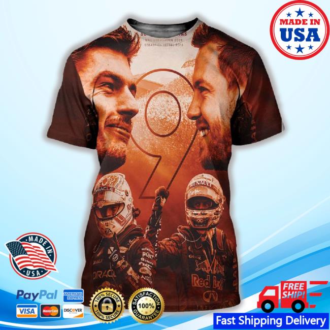 Max Verstappen Nine Wins In A Row Max Matches Sebastian Vettel’S Record Dutch Gp 2023 3D New Shirt