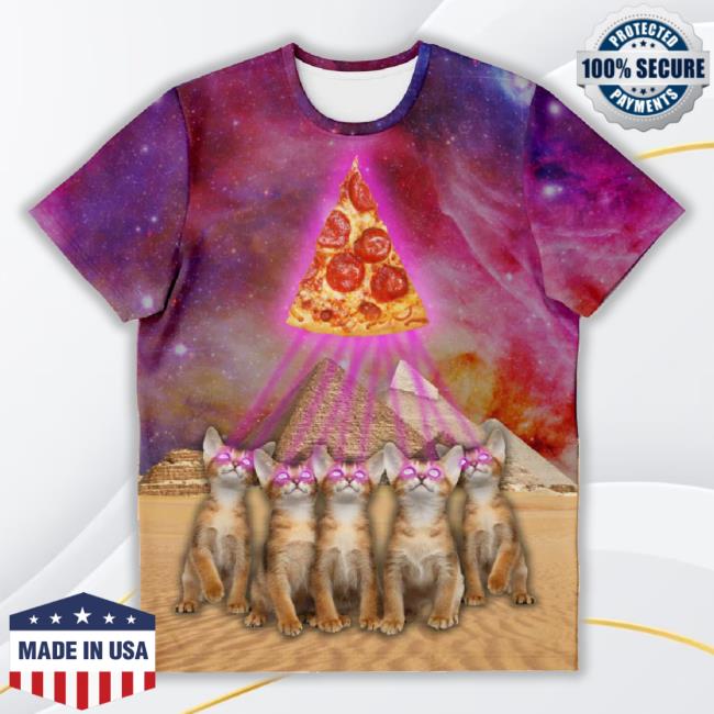 The Great Pyramid Of Pizza 3D New Shirt