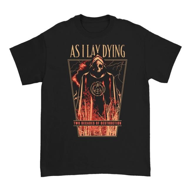 Limited Down Right Merch As I Lay Dying - Two Decades Sweatshirt