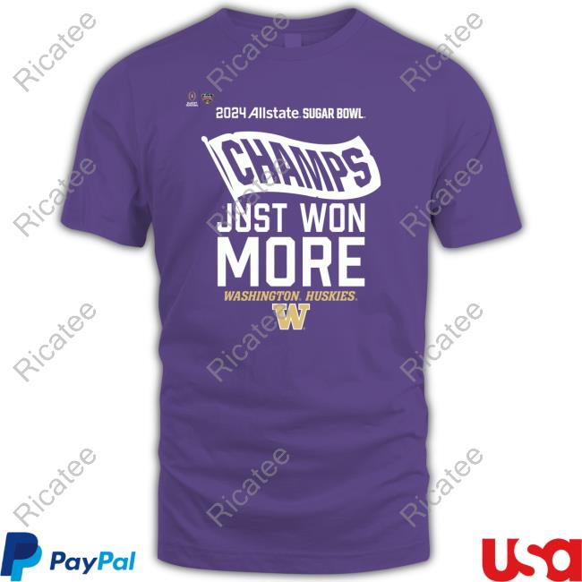 Official Washington Huskies College Football Playoff 2024 Sugar Bowl Champions Locker Room New Shirt