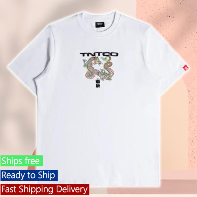 Original Tntco Store Merch Wooden Dragon Long Sleeve Tee (White) Tntco Shop