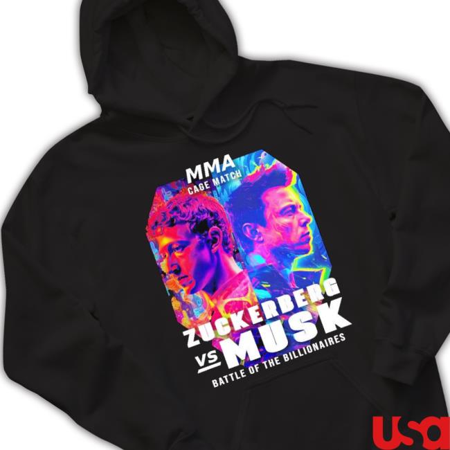 Mma Cage Match Zuckerberg Vs Musk Battle Of The Billionaires shirt