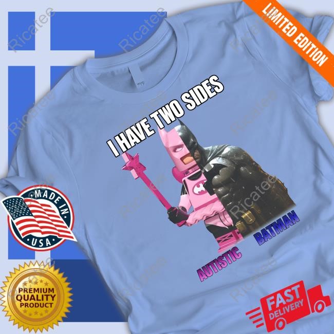 I Have Two Sides Autistic Batman Tank Top