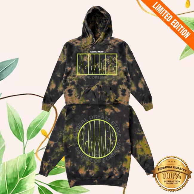 Official Nghtmre Merch Tie-Dye Global Dream State Tie Dye Pull Over Hoodie