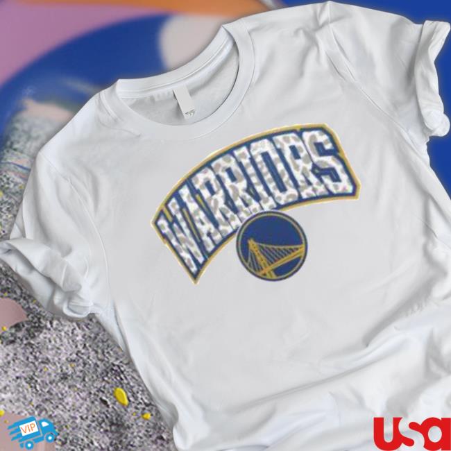 Golden State Warriors Women’s Tonal Leopard Pullover Classic Shirt