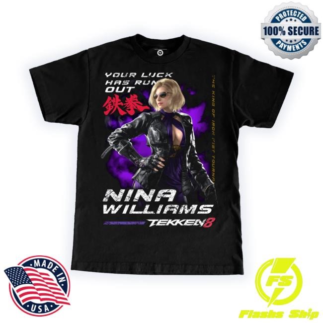 Nerdsclothing Store Tekken 8 Nina Williams Large Print Tee