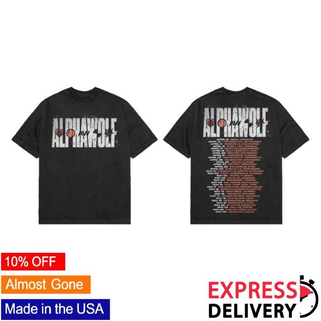 Trending Alpha Wolf - 2024 Tour Hoodie Sweatshirt Down Right Merch Shop