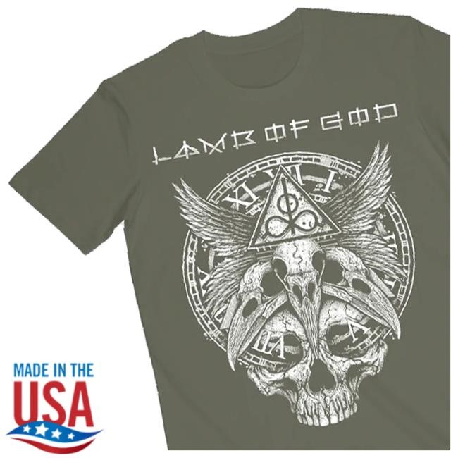 Official Lamb Of God Time Skull Shirt