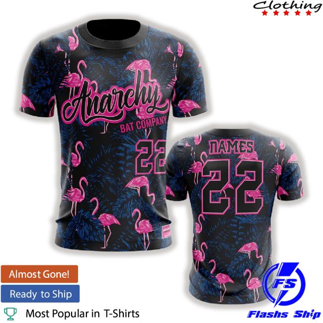 Anarchy Flamingo Long Sleeve T Shirt (Customized Buy-In)