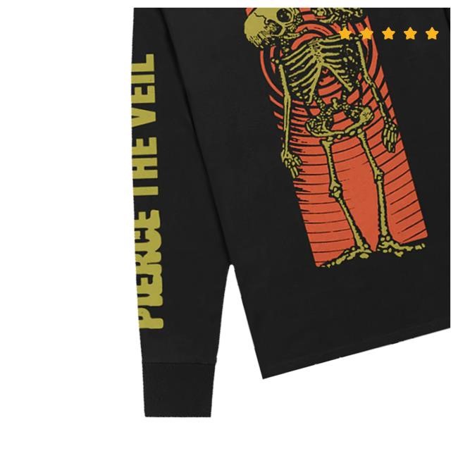 Pierce The Veil Official Store Merch Skeleton Lovers Hooded Sweatshirt Pierce The Veil Official Skeleton Lovers Shirt