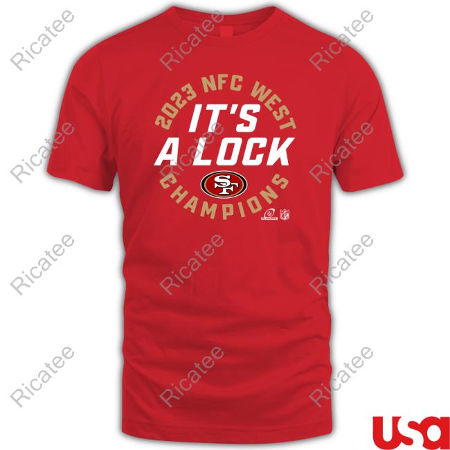 San Francisco 49Ers 2023 Nfc West It's A Lock Champions Hooded Sweatshirt