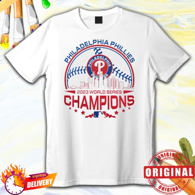 Trending Philadelphia Phillies 2023 World Series Champions Skyline Tee