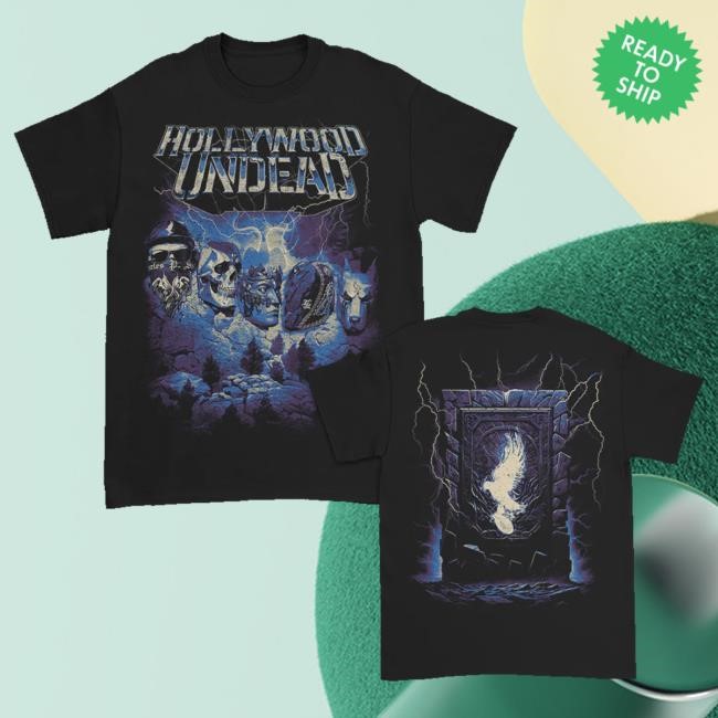 Official Hollywood Undead Merch Mount Crushmore T-Shirt (Black) Hoodie
