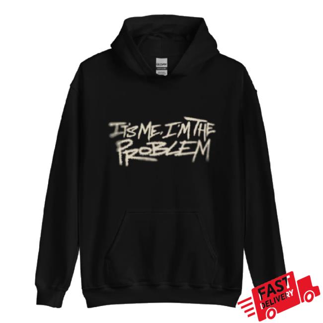Original Interscope Merch Store 'It's Me, I'm The Problem' Black Hoodie Interscope Shop