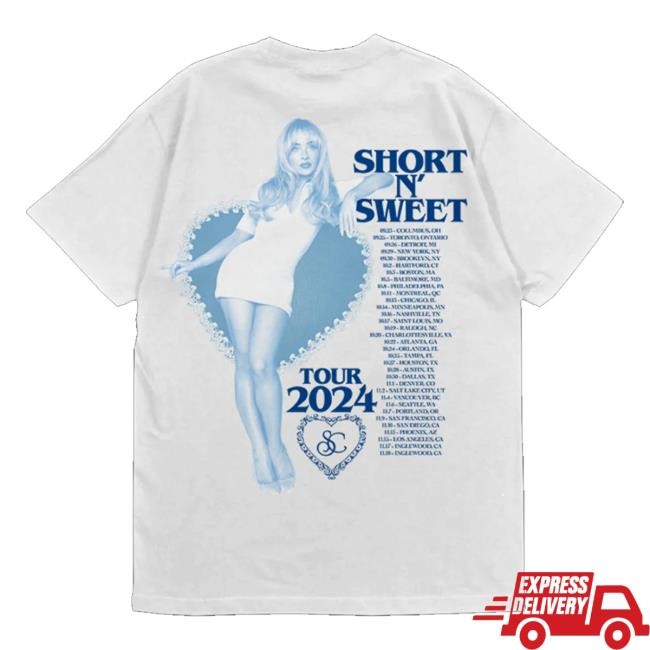 Original Sabrina Carpenter Merch Store Short N' Sweet Tour Is So Nice Tee Shirt