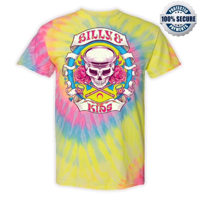 Trending Billy & The Kids Drum Head Tie-Dye Unisex Sweatshirt