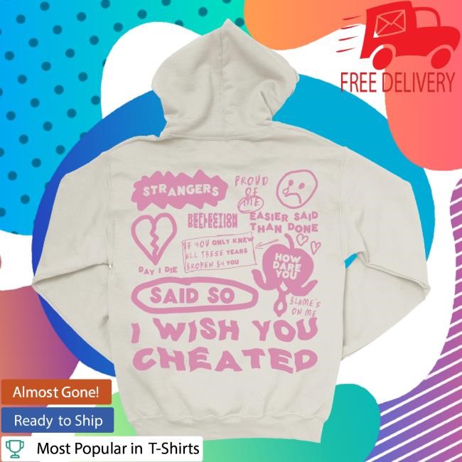 The Orchard Merch Shop Bleeding Heart Song Titles Song Titles (Pink Print) Hoodie