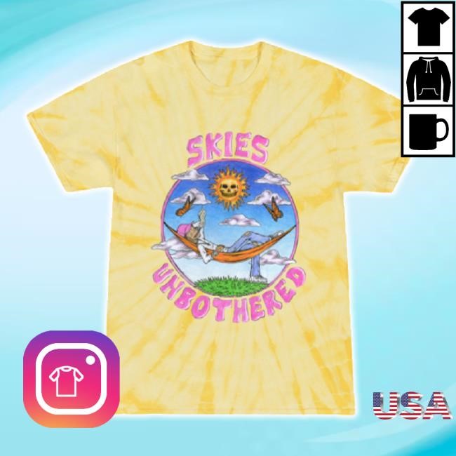 Original Lil Skies Unbothered Graphic Tie Dye Hoodie Sweatshirt Lil Skies Shop Merch Store