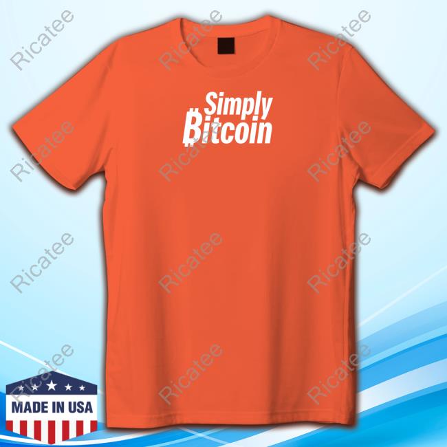Simply Bitcoin Orange Tank Top