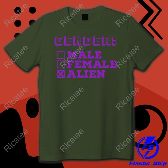 Gender Male Female Alien T-Shirt