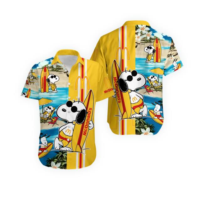 Mcdonald Food Beach Hawaiian Crewneck Sweatshirt