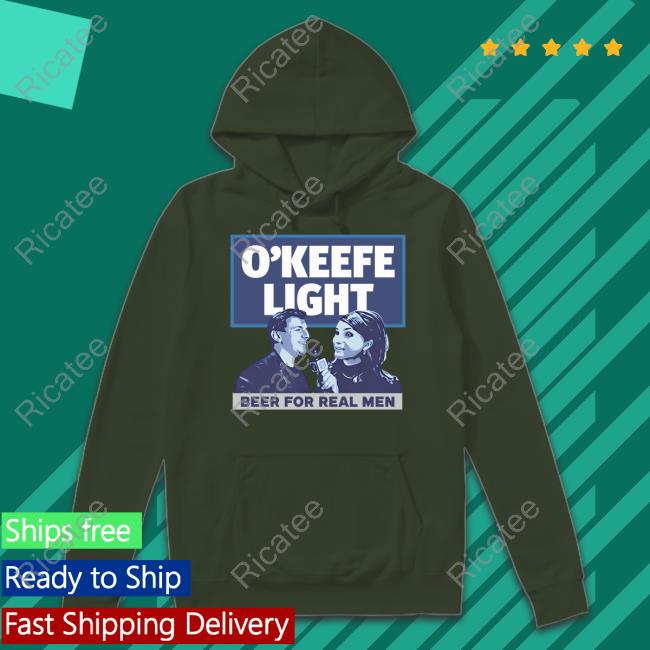 O'keefe Media Group Light Beer For Real Men Hoodied Sweatshirt James O'keefe James O'keefe Light Beer For Real Men Hoodied Sweatshirt