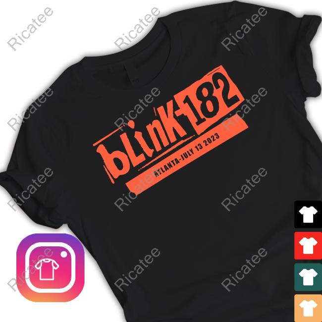 Ian Williams Blink 182 Merch Tour Atlanta-July 13 2023 Tee Shirt