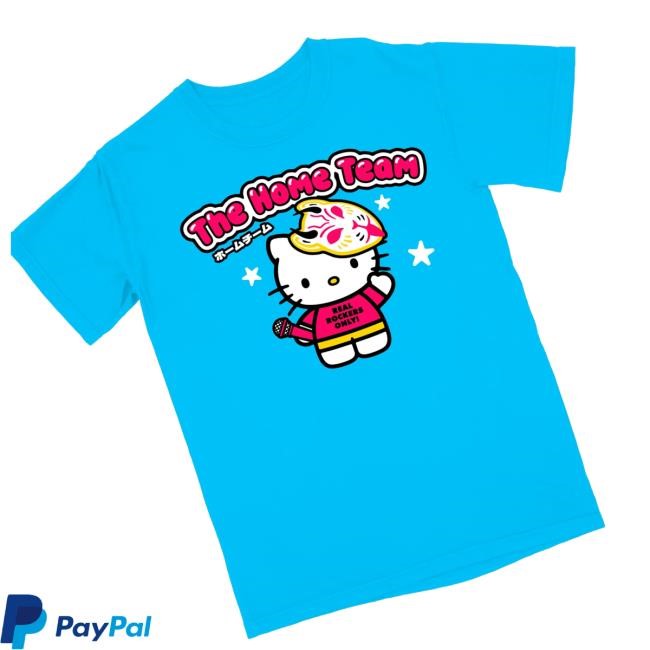 The Home Team Merch Hello Kitty Blue Hoodie Sweatshirt
