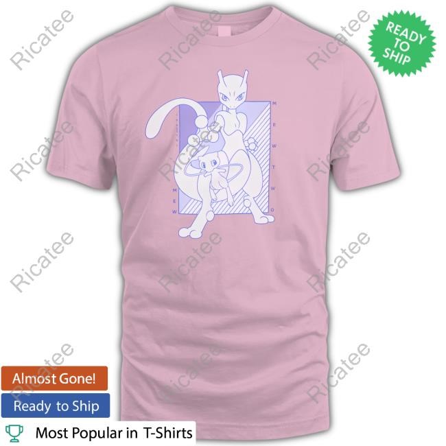 Pokemon Mewtwo & Mew Tonal Portrait Long Sleeve
